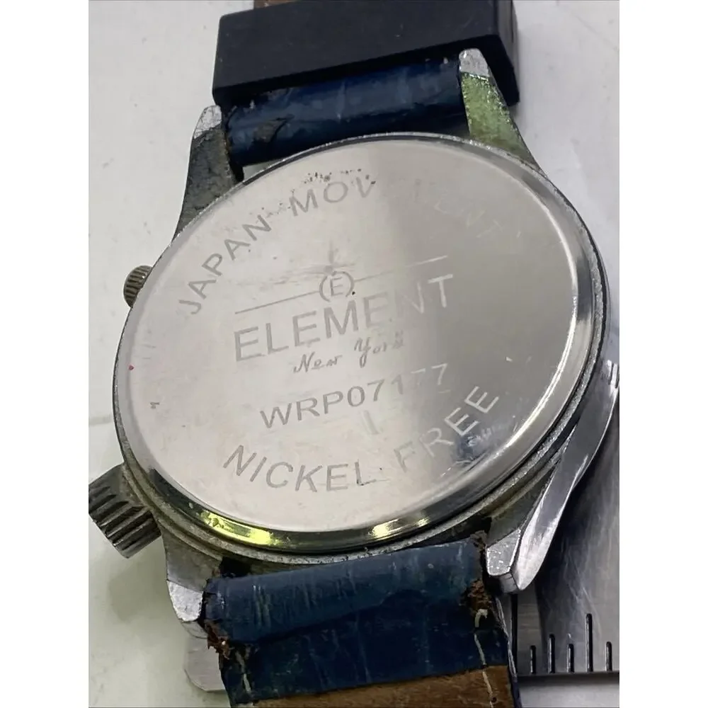 Element New York Mens Watch Works New Battery